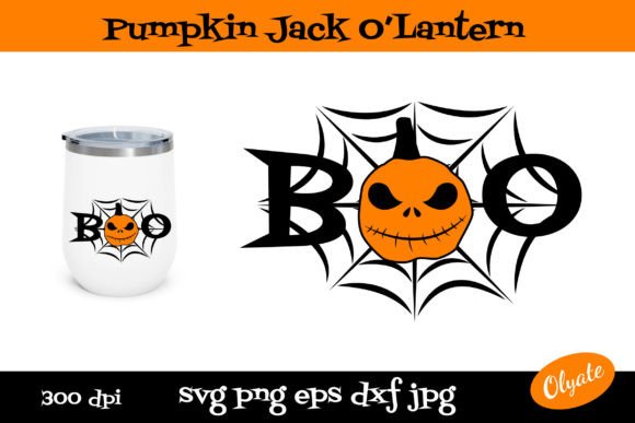 Pumpkin Jack O Lantern SVG. BOO SVG. — Graphics & Crafts