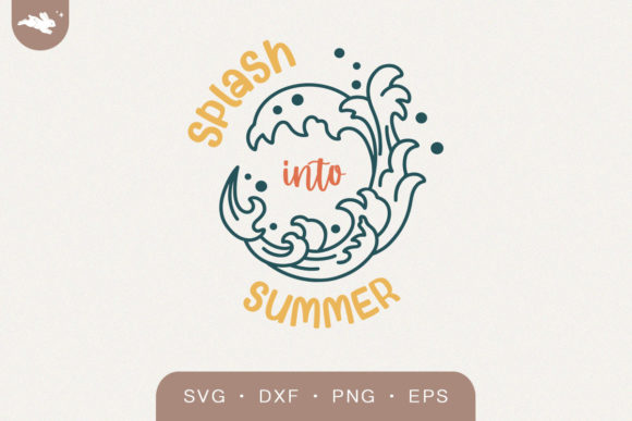 Splash into Summer Lettering SVG: Graphics for Crafts & Content