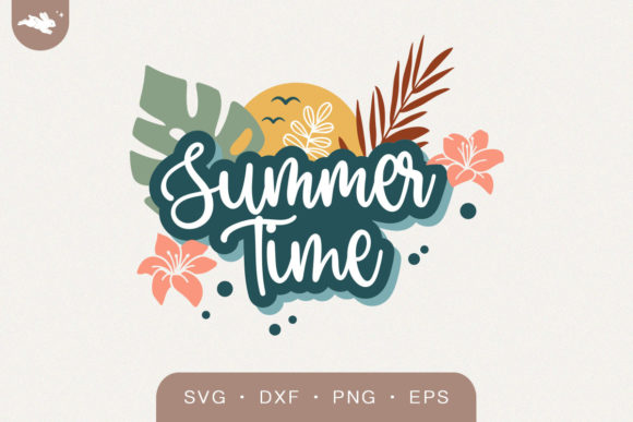 Summer Time Lettering SVG: Graphics for Crafts & Brand Campaigns