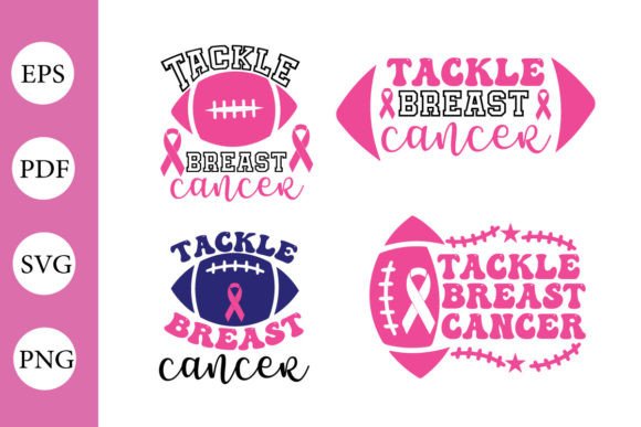 Survivor Cancer Tackle Breast Cancer Graphics