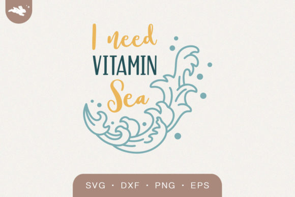 Vitamin Sea Lettering SVG for Crafts & Graphics
